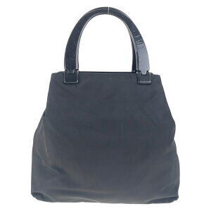 Prada bag tote Tessuto handbag plate black nylon logo triangular